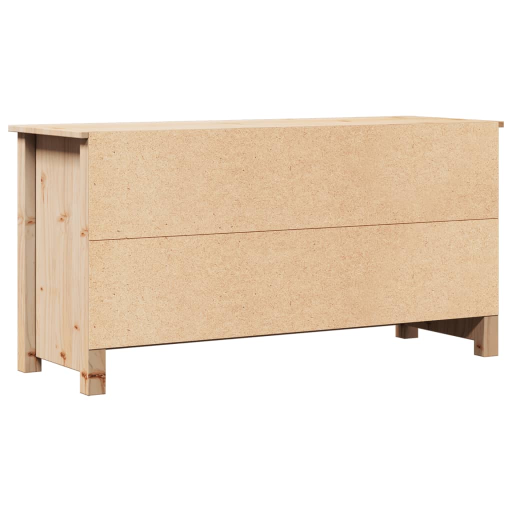 vidaXL Mueble de TV de madera maciza de pino 103x36,5x52 cm