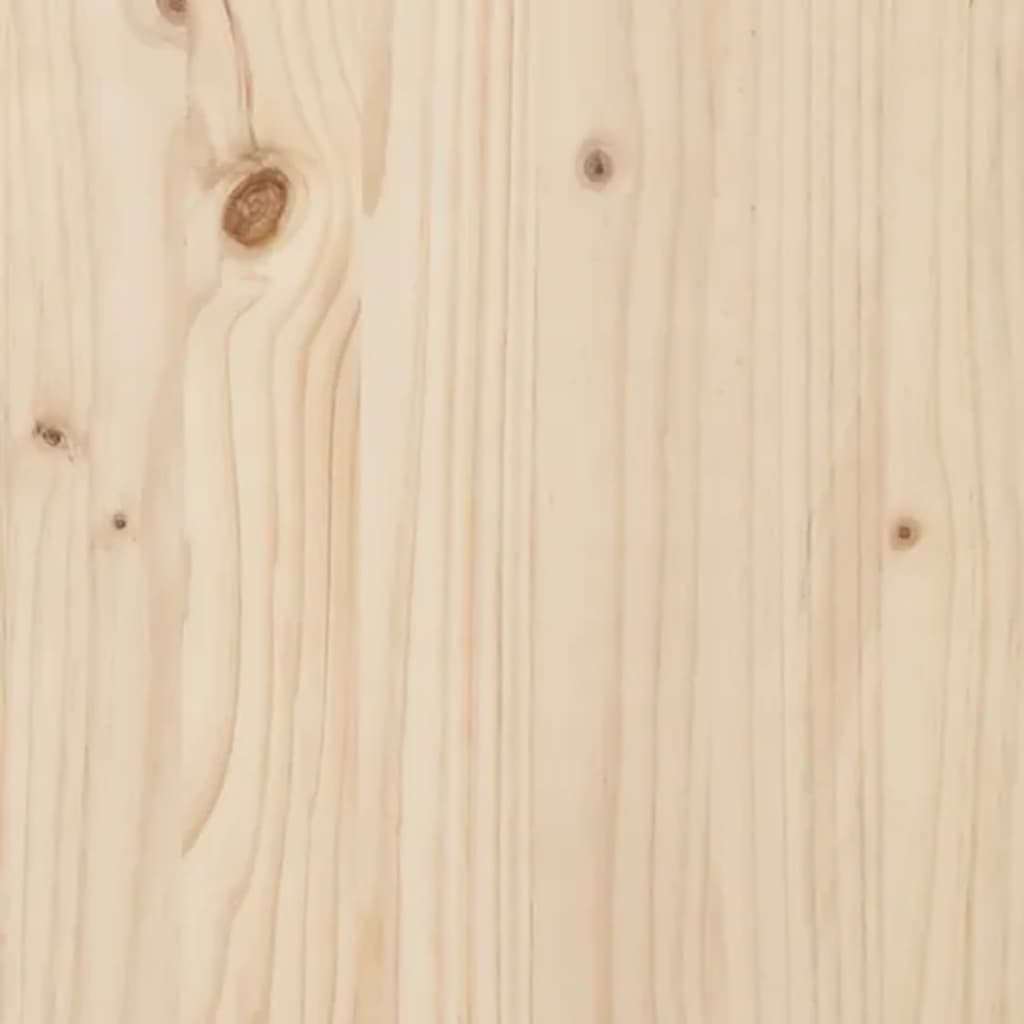 vidaXL Mesa consola madera maciza de pino 70x35x75 cm