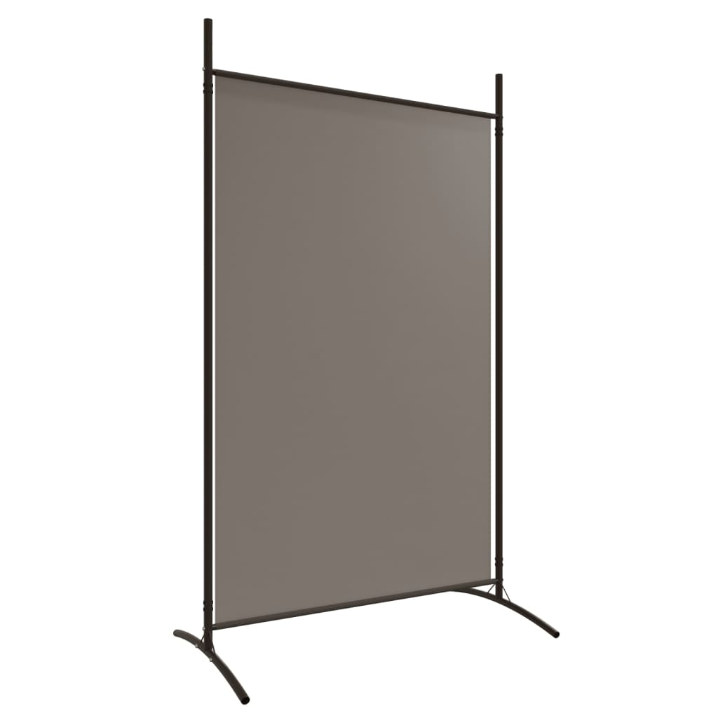 vidaXL Biombo divisor de 4 paneles de tela gris antracita 346x180 cm