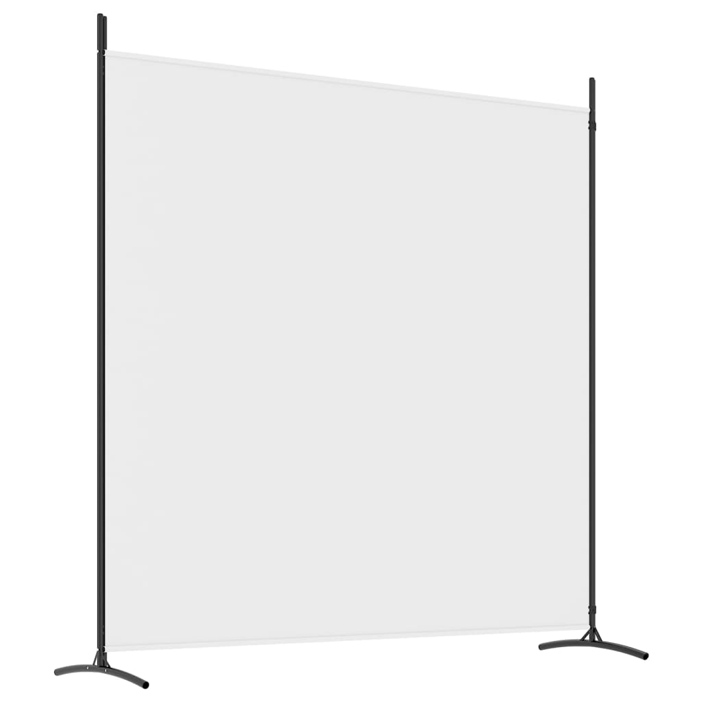 vidaXL Biombo divisor de 2 paneles de tela blanco 348x180 cm