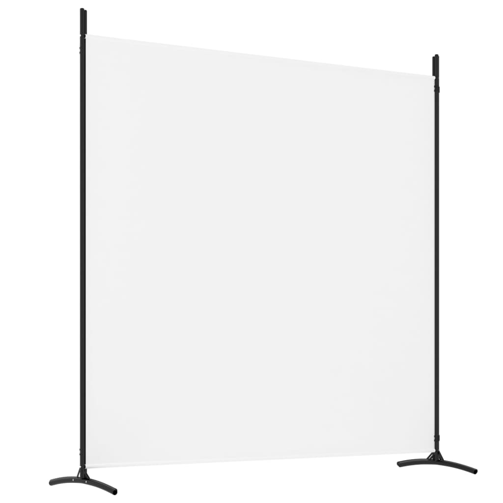 vidaXL Biombo divisor de 4 paneles de tela blanco 698x180 cm