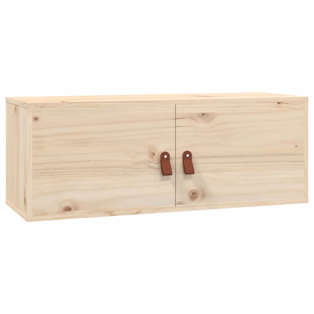 vidaXL Armario de pared de madera maciza de pino 80x30x30 cm