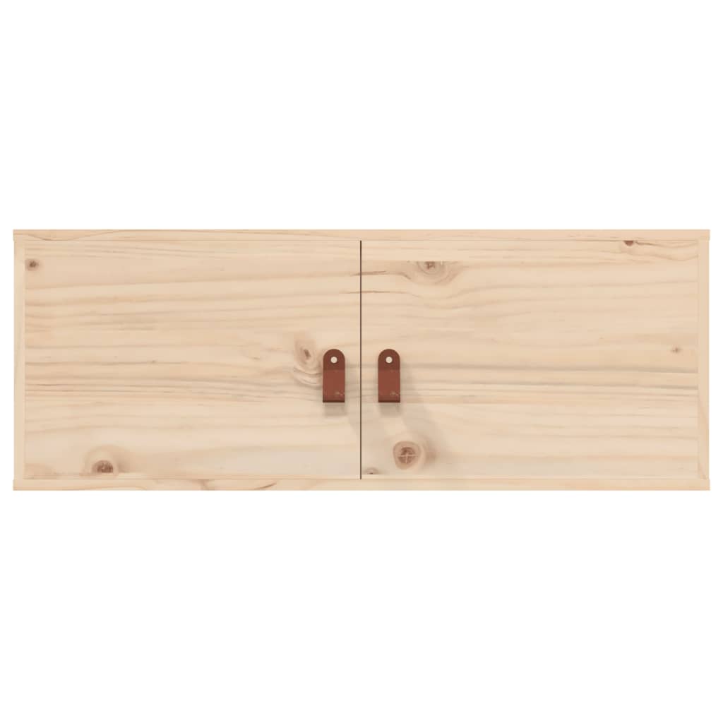 vidaXL Armario de pared de madera maciza de pino 80x30x30 cm