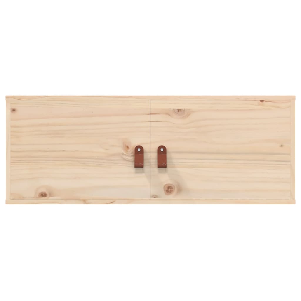 vidaXL Armarios de pared 2 uds madera maciza de pino 80x30x30 cm