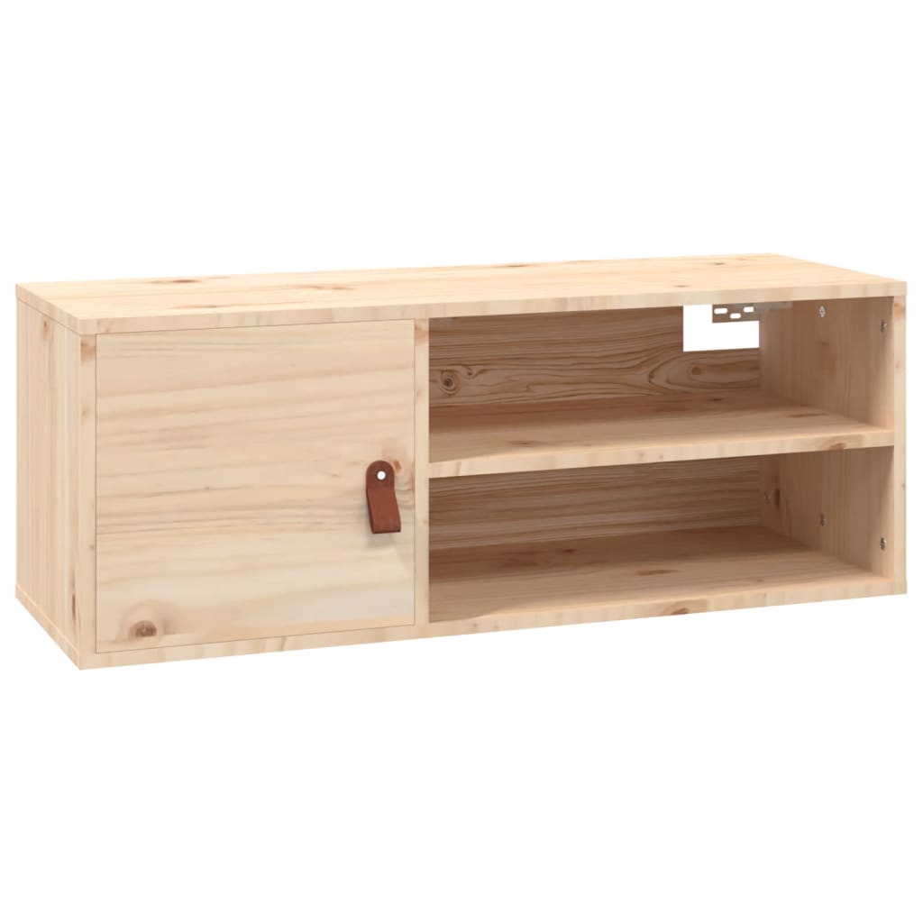 vidaXL Armario de pared de madera maciza de pino 80x30x30 cm