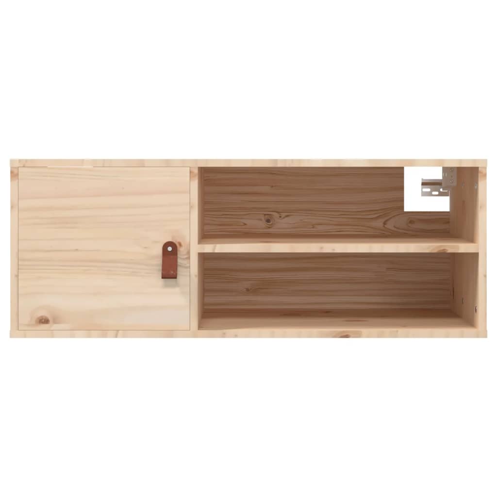 vidaXL Armario de pared de madera maciza de pino 80x30x30 cm