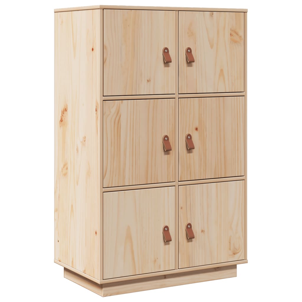 vidaXL Aparador de madera maciza de pino 67x40x108,5 cm