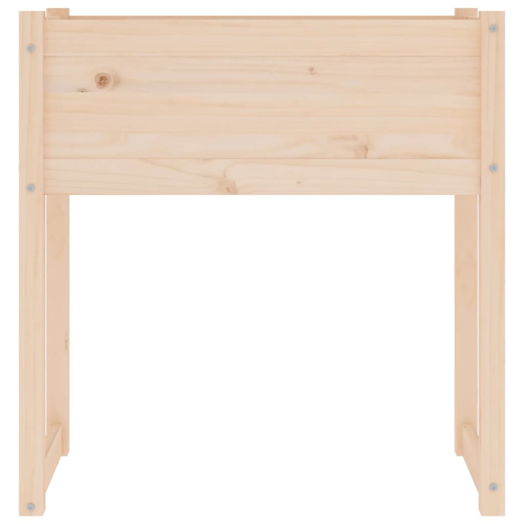 vidaXL Jardinera de madera maciza de pino 78x40x81 cm