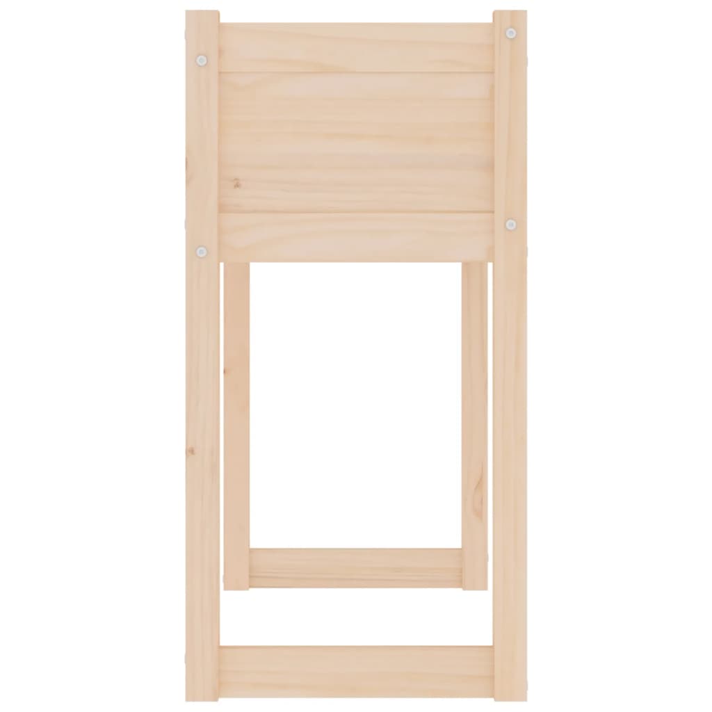 vidaXL Jardinera de madera maciza de pino 78x40x81 cm