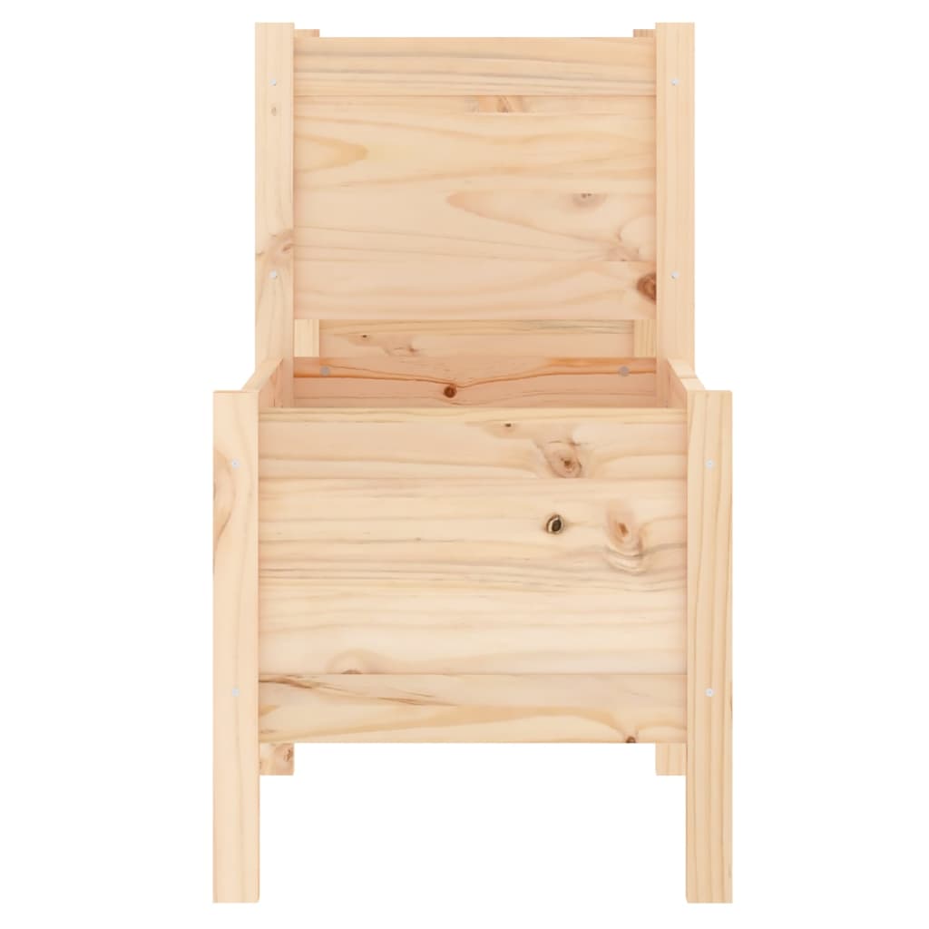 vidaXL Jardinera de madera maciza de pino 245,5x44x75 cm