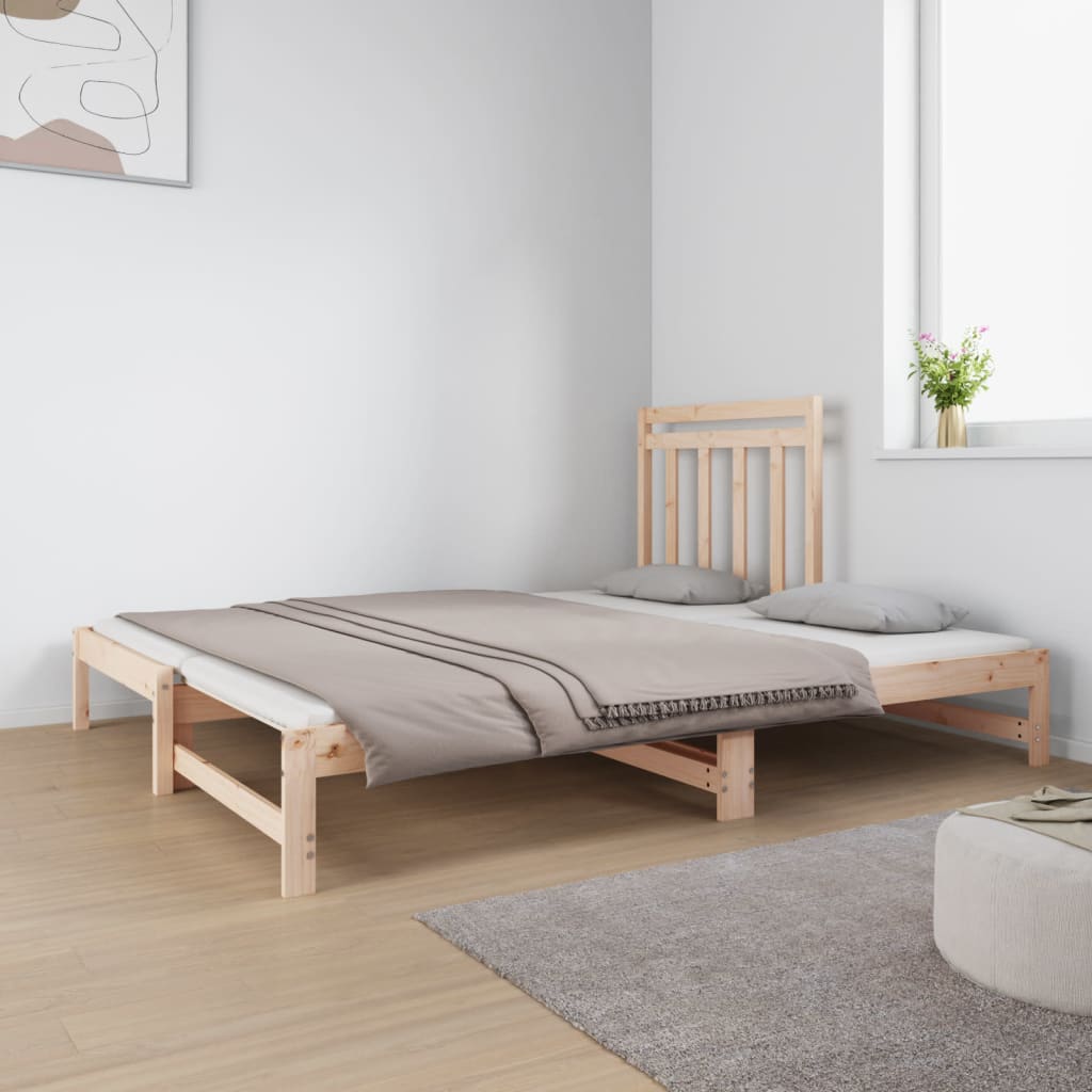 vidaXL Sofá cama extraíble sin colchón 2x(90x190) cm