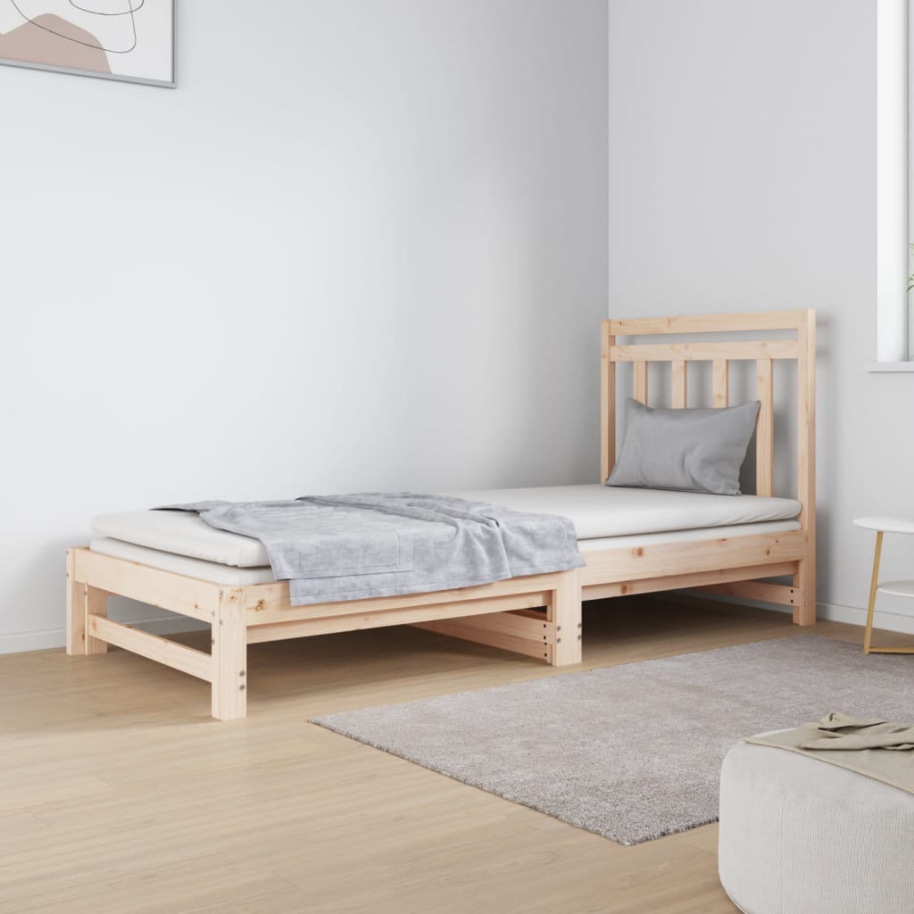 vidaXL Sofá cama extraíble sin colchón 2x(90x190) cm