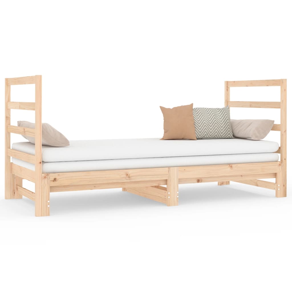 vidaXL Sofá cama extraíble sin colchón 2x(90x190) cm