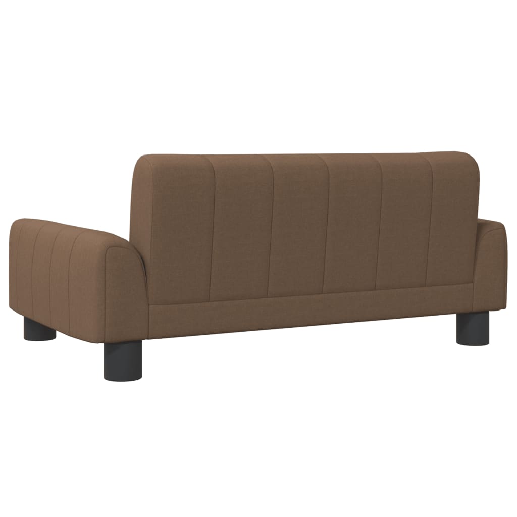 vidaXL Cama para perros de tela marrón 70x45x30 cm