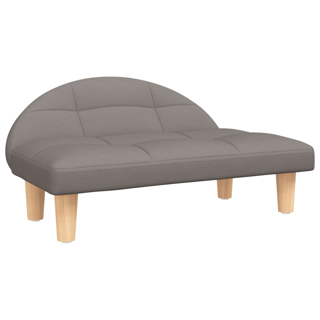 vidaXL Cama para perros de tela gris taupe 70x52x30 cm