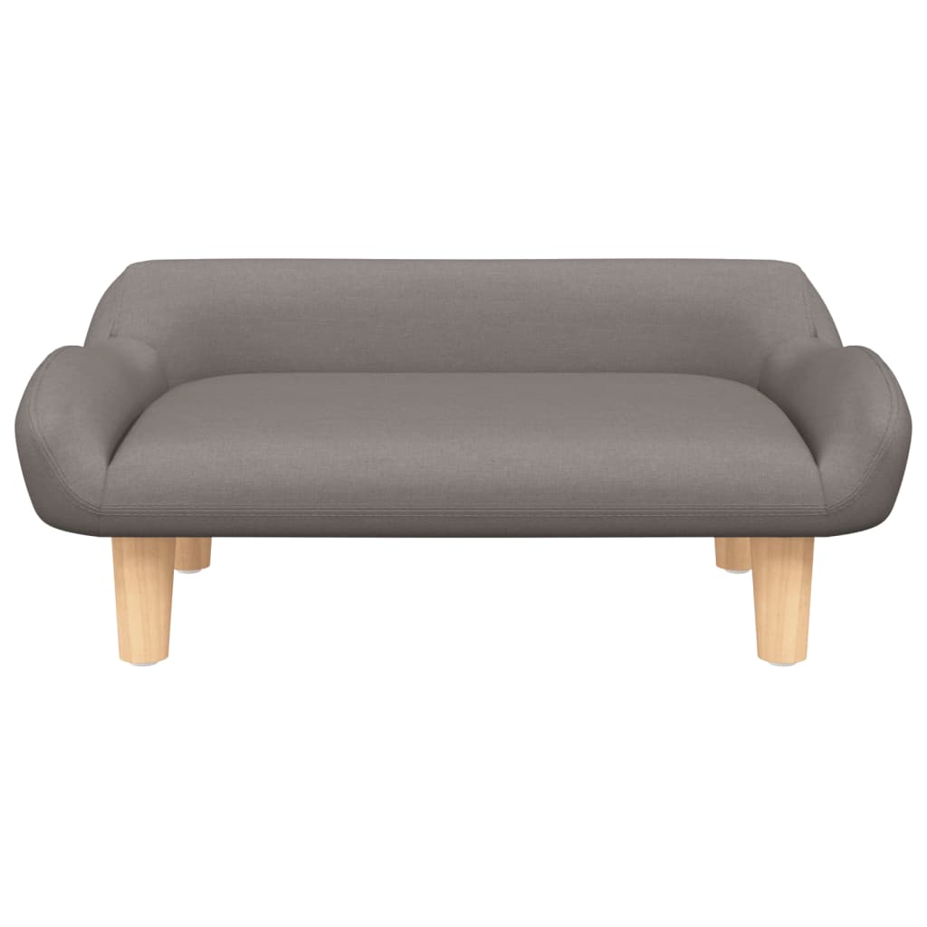 vidaXL Cama para perros de tela gris taupe 70x40x24 cm