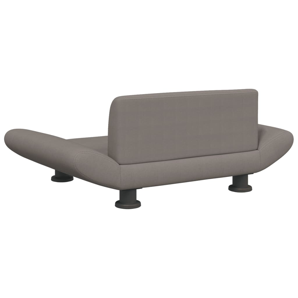 vidaXL Cama para perros de tela gris taupe 70x45x28 cm