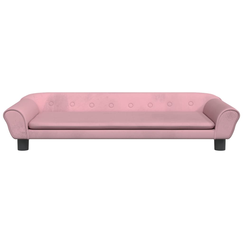 vidaXL Cama para perros de terciopelo rosa 100x50x21 cm