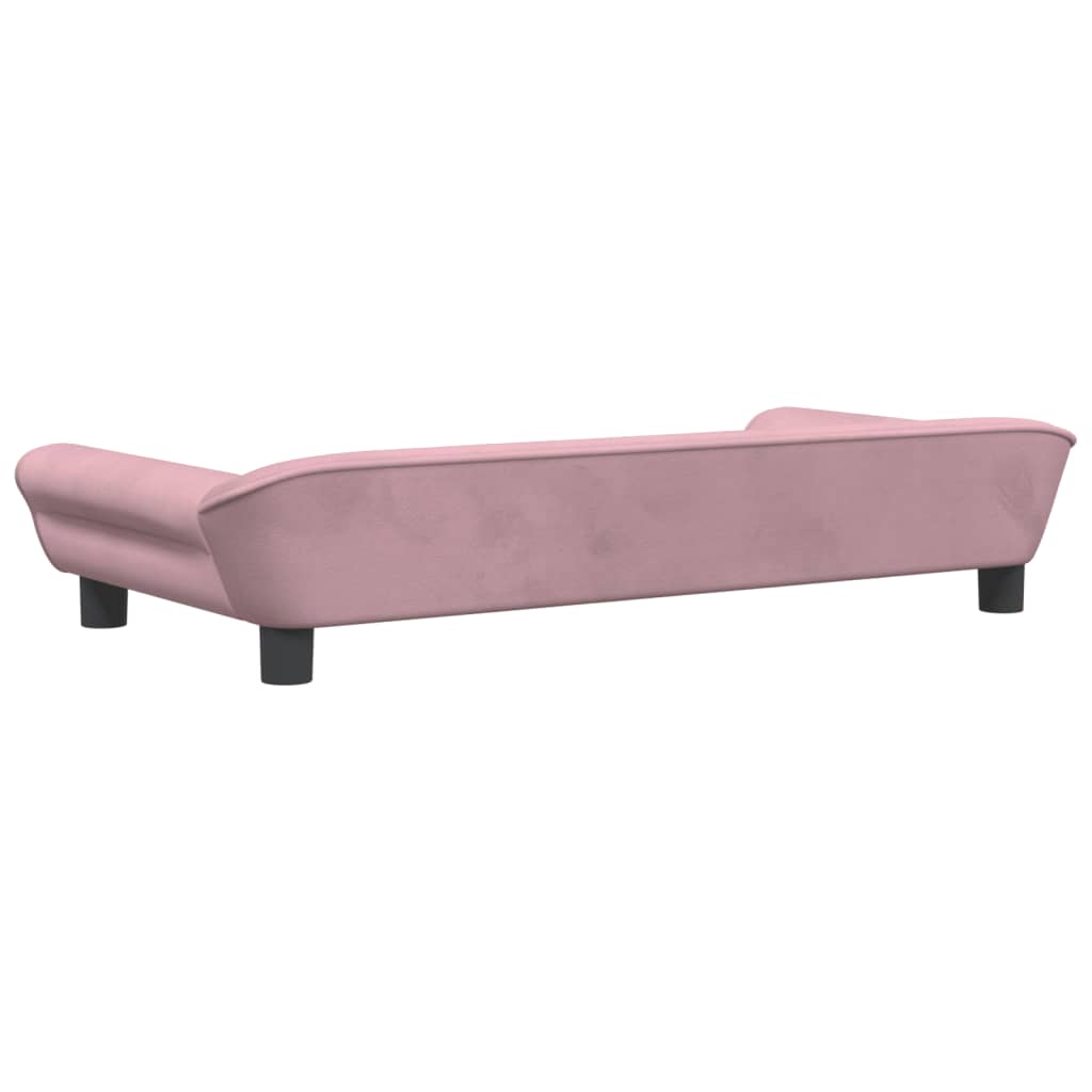 vidaXL Cama para perros de terciopelo rosa 100x50x21 cm