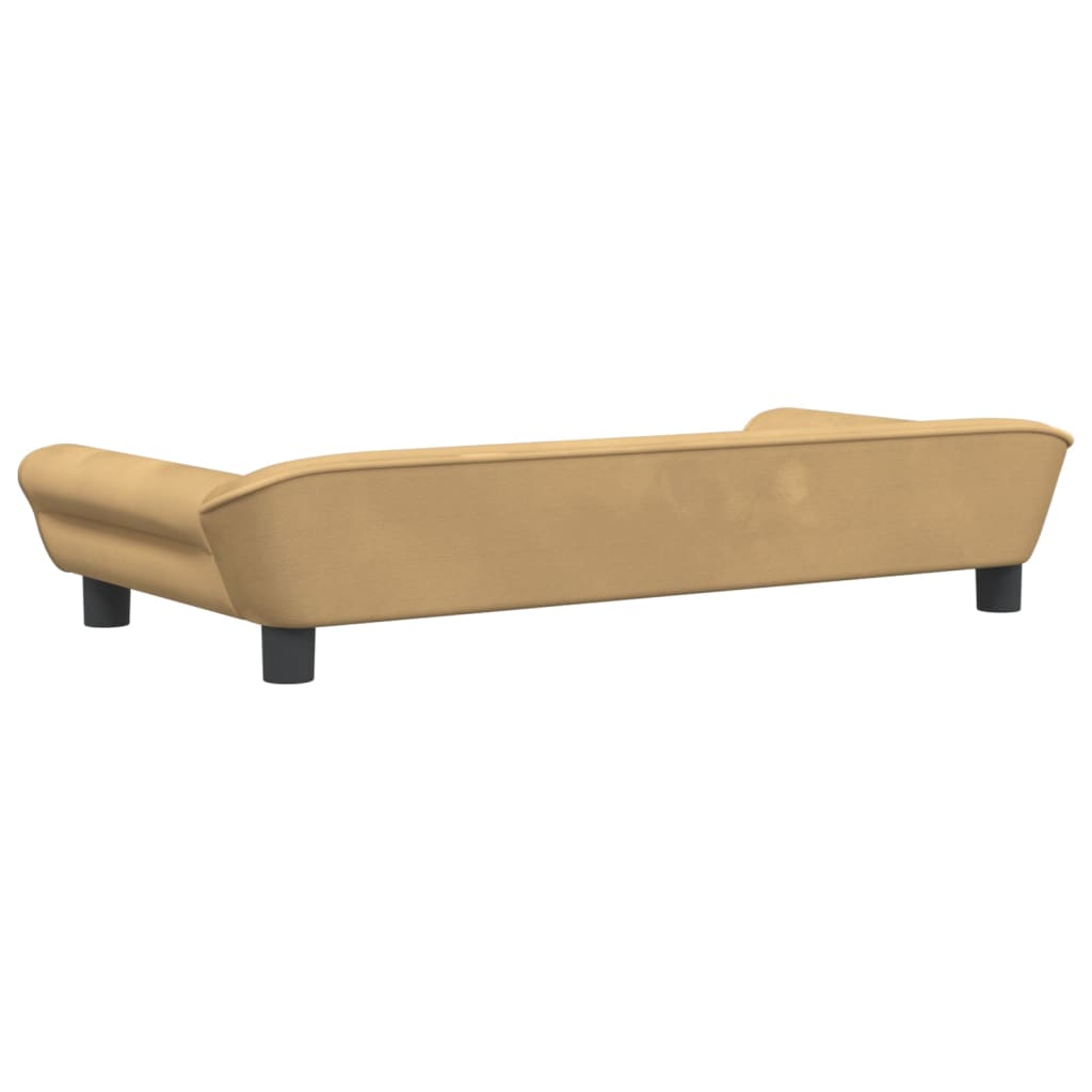 vidaXL Cama para perros de terciopelo marrón 100x50x21 cm