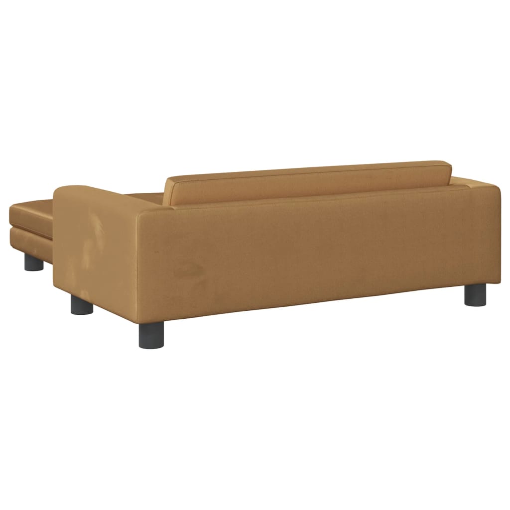 vidaXL Cama para perros con extensión terciopelo marrón 100x50x30 cm