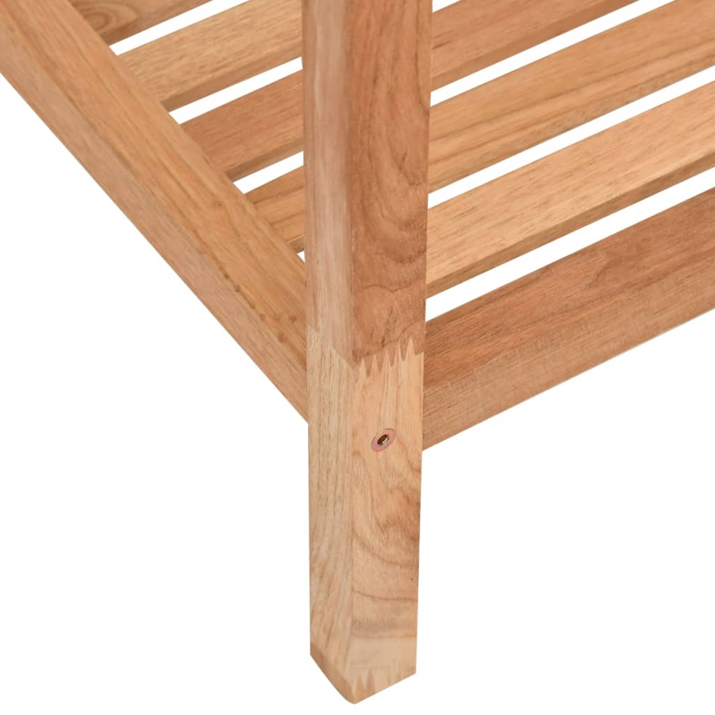 vidaXL Estantería de baño madera maciza nogal 36x36x79 cm