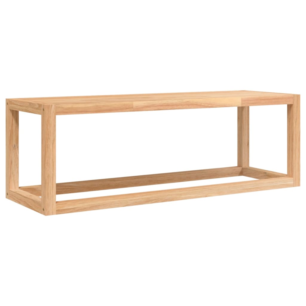 vidaXL Toallero de madera maciza nogal 60x20x20 cm