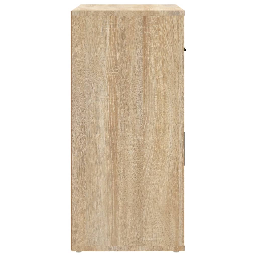 vidaXL Aparador madera contrachapada color roble Sonoma 80x33x70 cm