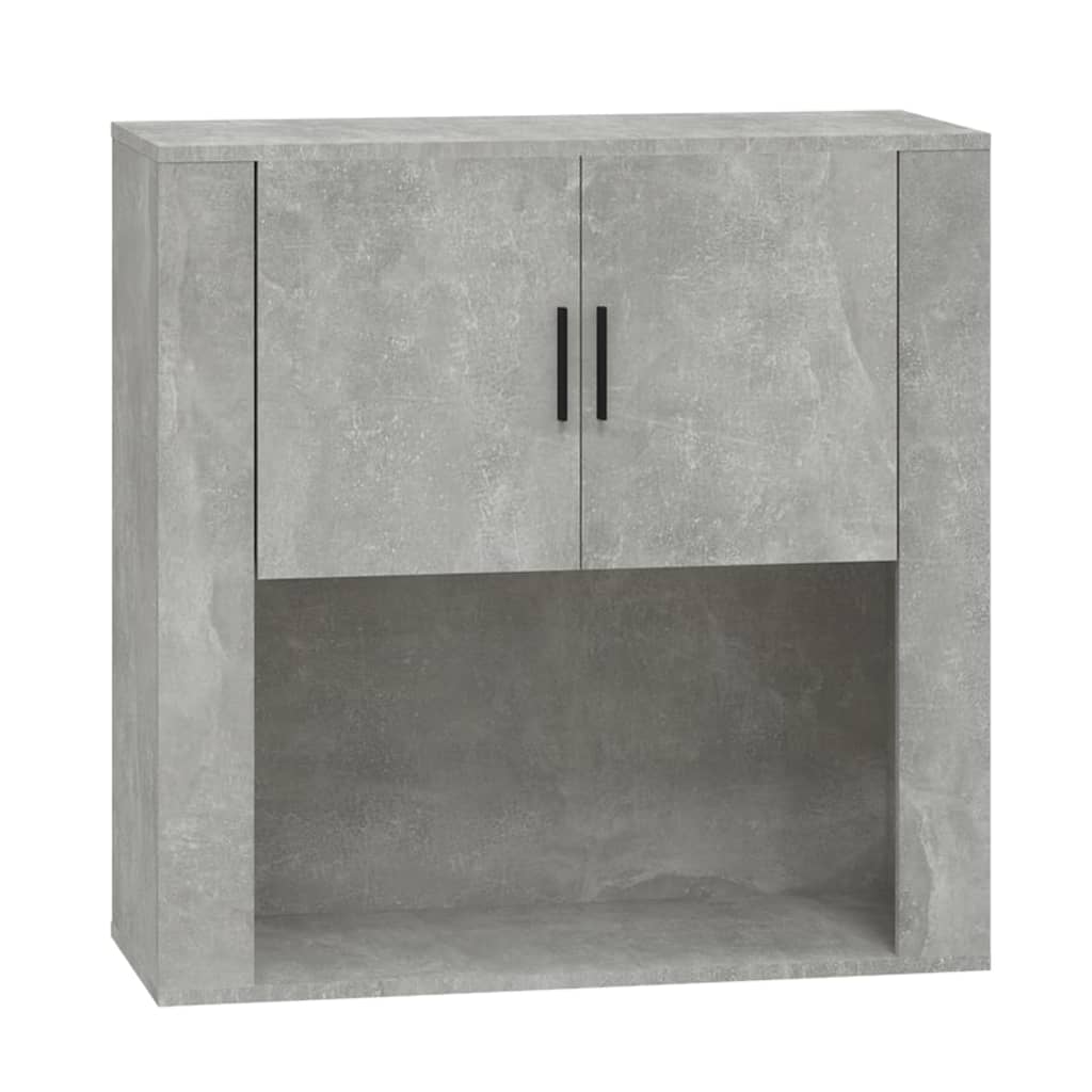 vidaXL Armario de pared madera contrachapada gris hormigón 80x33x80 cm