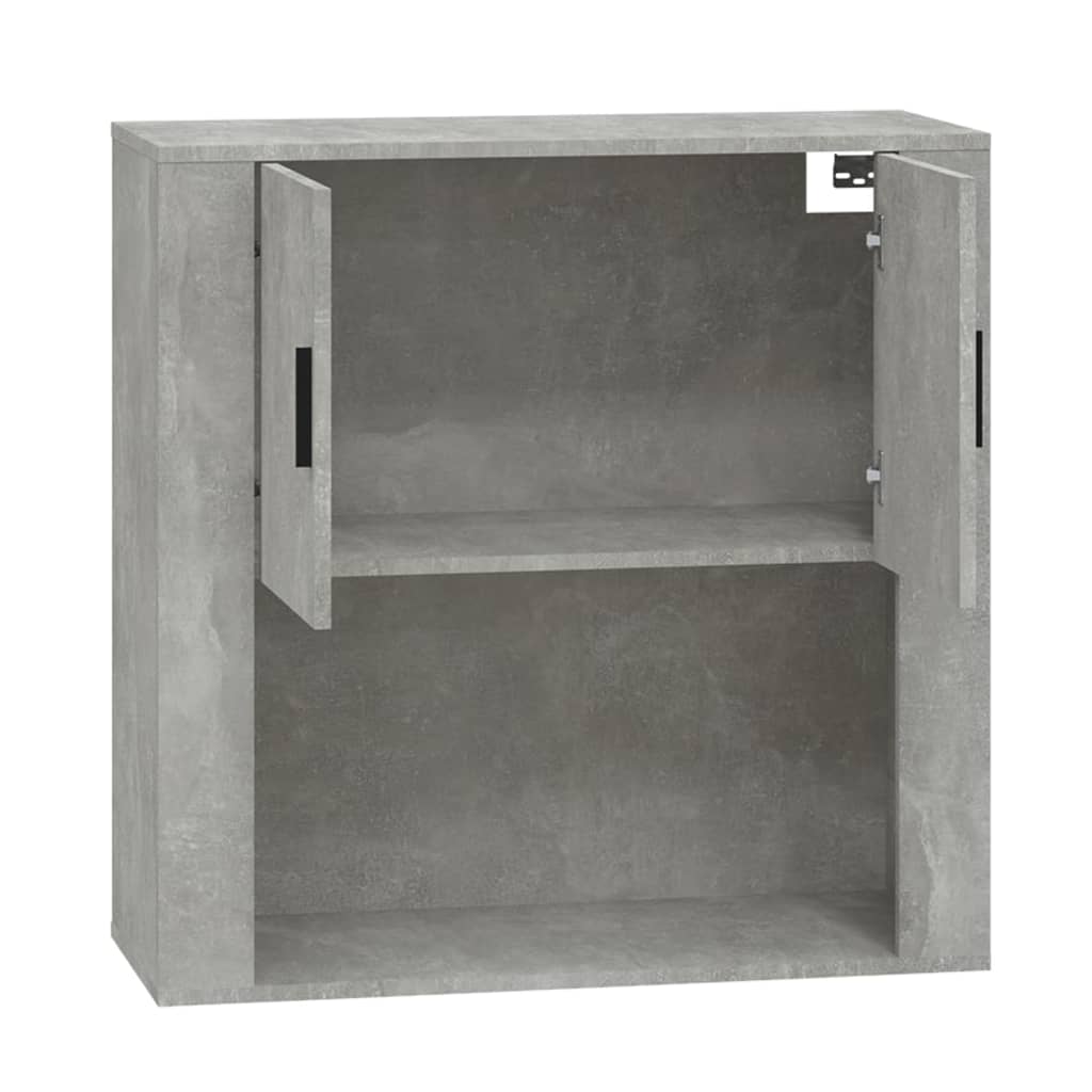 vidaXL Armario de pared madera contrachapada gris hormigón 80x33x80 cm