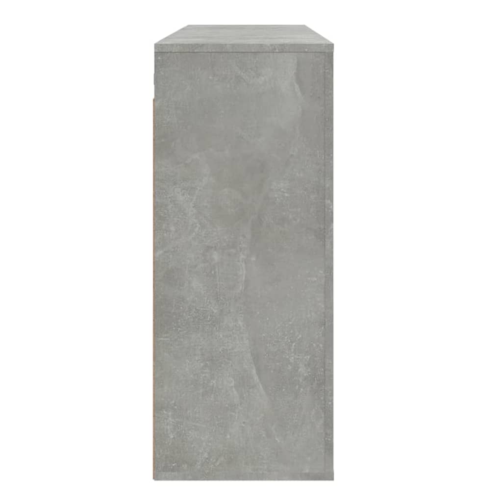 vidaXL Armario de pared madera contrachapada gris hormigón 80x33x80 cm