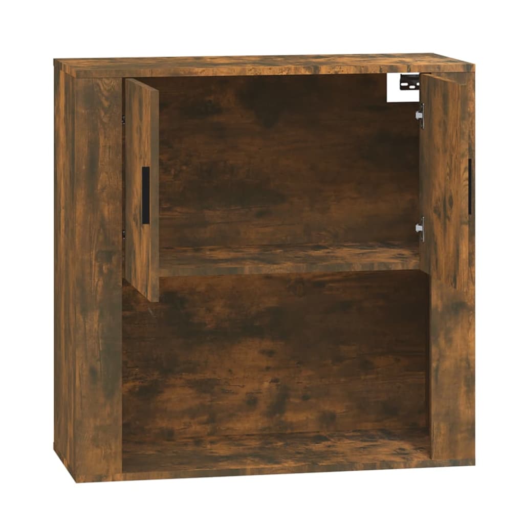 vidaXL Armario de pared madera contrachapada roble ahumado 80x33x80 cm