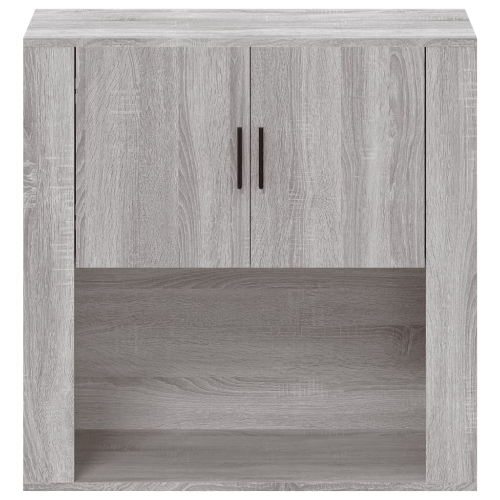 vidaXL Armario de pared madera contrachapada gris Sonoma 80x33x80 cm