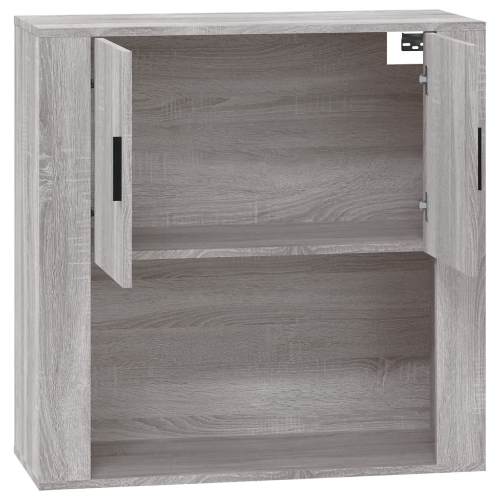 vidaXL Armario de pared madera contrachapada gris Sonoma 80x33x80 cm