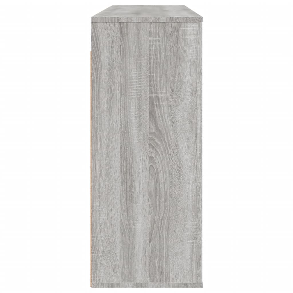 vidaXL Armario de pared madera contrachapada gris Sonoma 80x33x80 cm