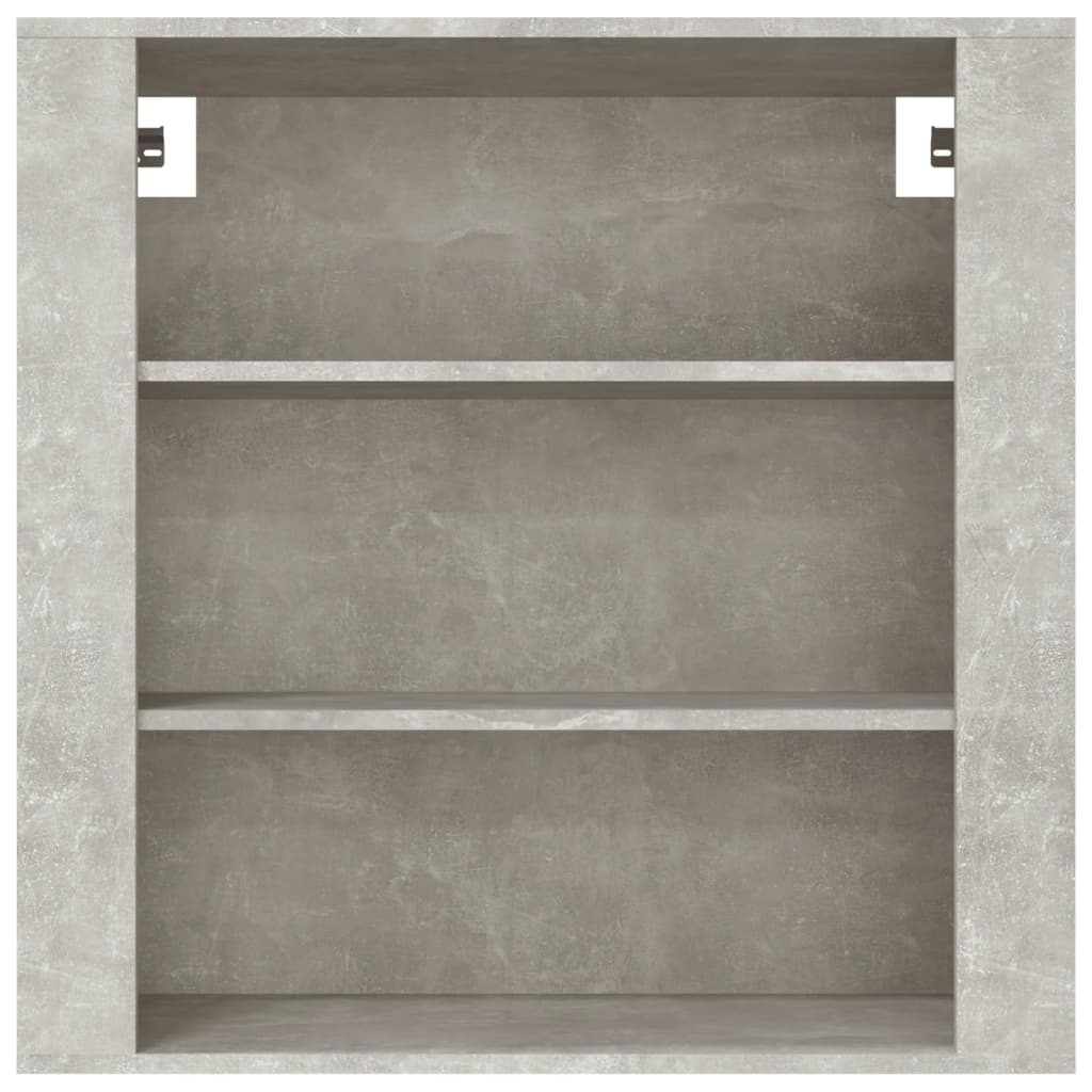 vidaXL Armario de pared madera contrachapada gris hormigón 80x33x80 cm