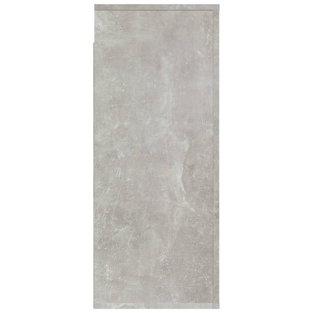 vidaXL Armario de pared madera contrachapada gris hormigón 80x33x80 cm