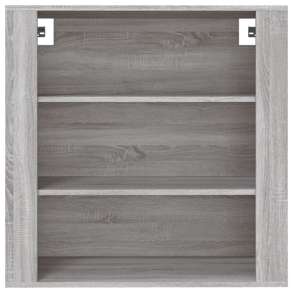 vidaXL Armario de pared madera contrachapada gris Sonoma 80x33x80 cm