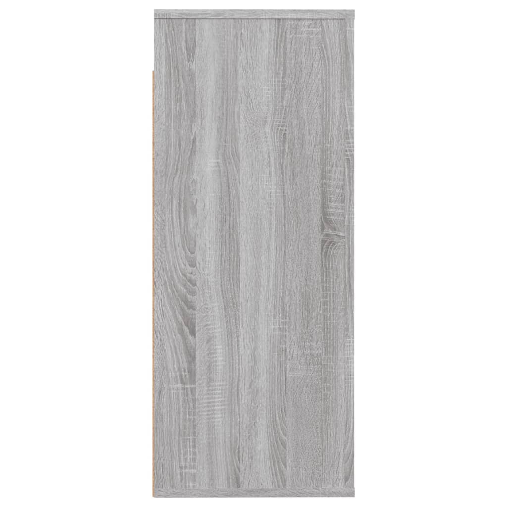 vidaXL Armario de pared madera contrachapada gris Sonoma 80x33x80 cm