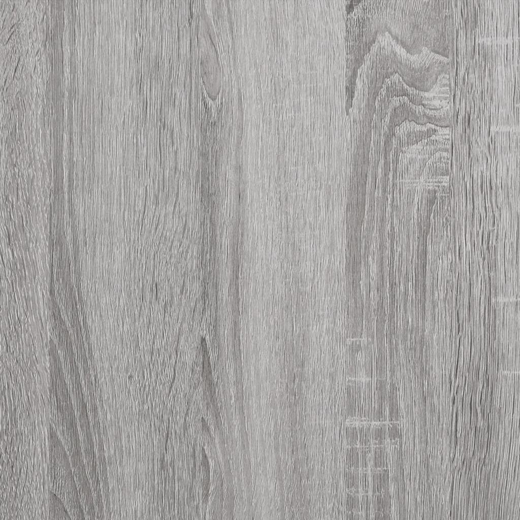 vidaXL Armario de pared madera contrachapada gris Sonoma 80x33x80 cm