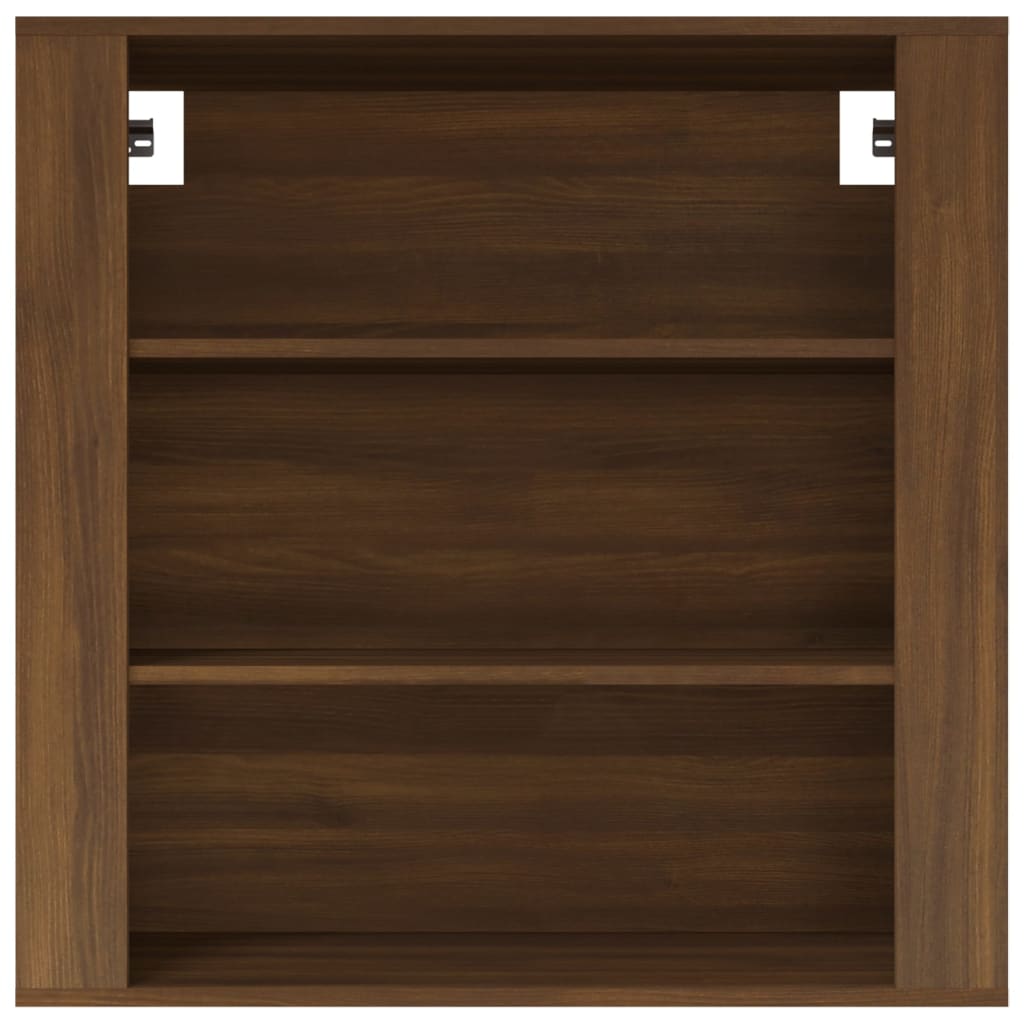 vidaXL Armario de pared madera contrachapada marrón roble 80x33x80 cm