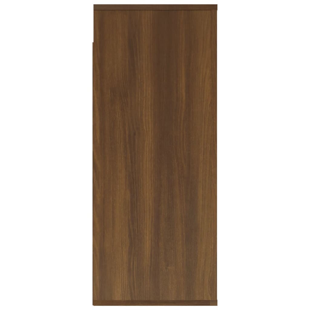 vidaXL Armario de pared madera contrachapada marrón roble 80x33x80 cm