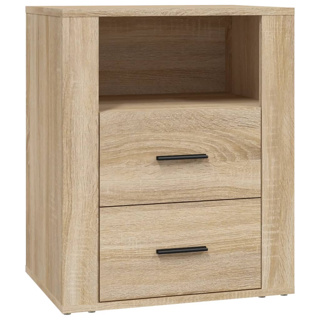 vidaXL Mesita de noche madera contrachapada roble sonoma 50x36x60 cm