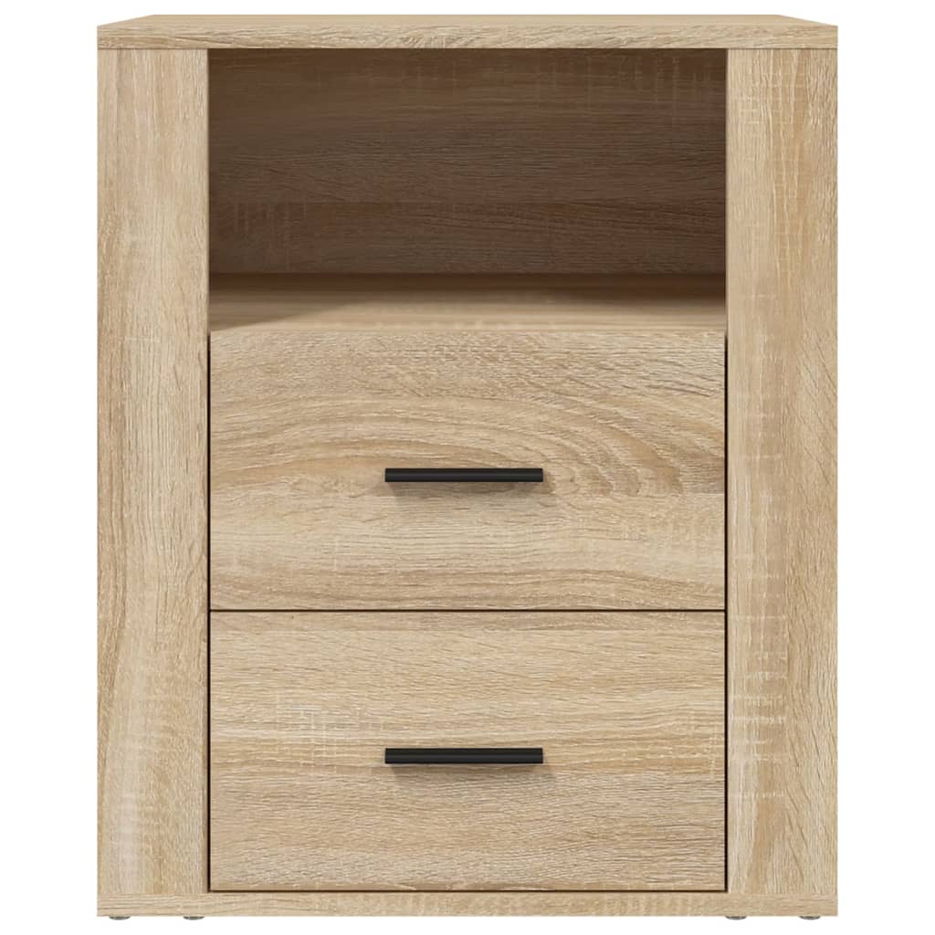 vidaXL Mesita de noche madera contrachapada roble sonoma 50x36x60 cm