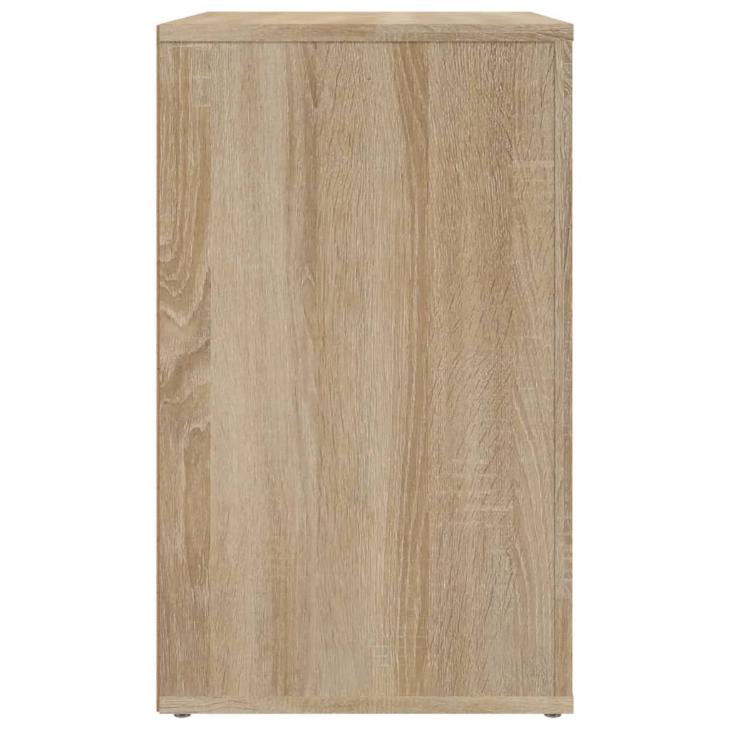 vidaXL Mesita de noche madera contrachapada roble sonoma 50x36x60 cm