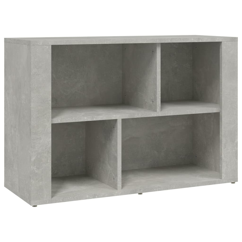 vidaXL Aparador de madera contrachapada gris hormigón 80x30x54 cm