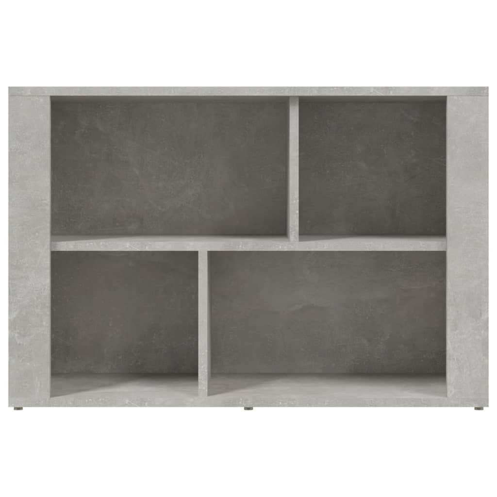 vidaXL Aparador de madera contrachapada gris hormigón 80x30x54 cm