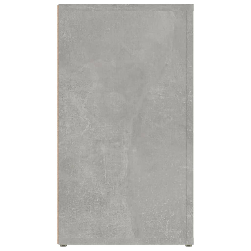 vidaXL Aparador de madera contrachapada gris hormigón 80x30x54 cm