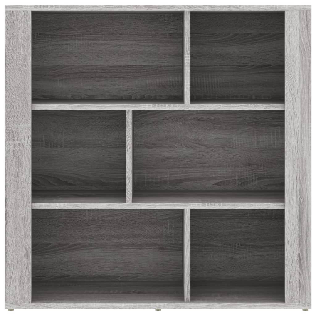 vidaXL Aparador de madera contrachapada gris Sonoma 80x30x80 cm