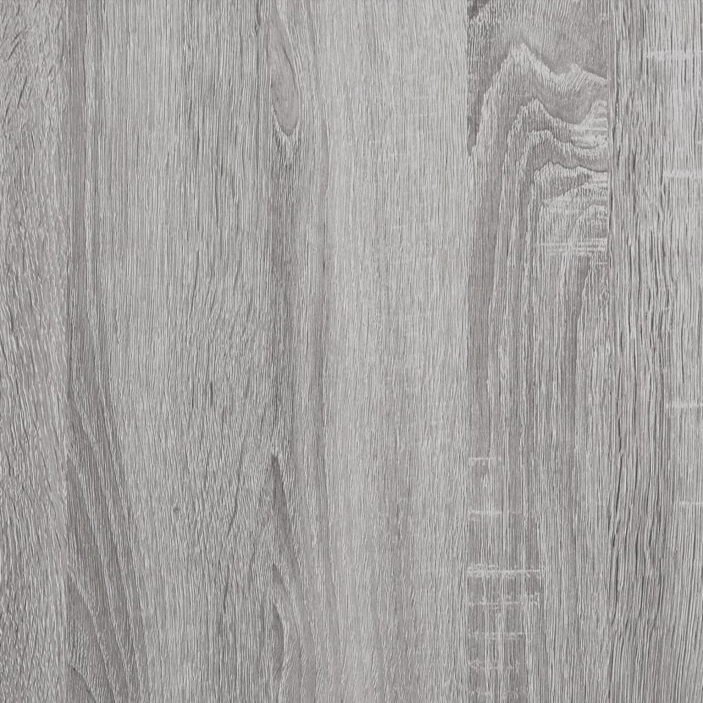 vidaXL Aparador de madera contrachapada gris Sonoma 80x30x80 cm